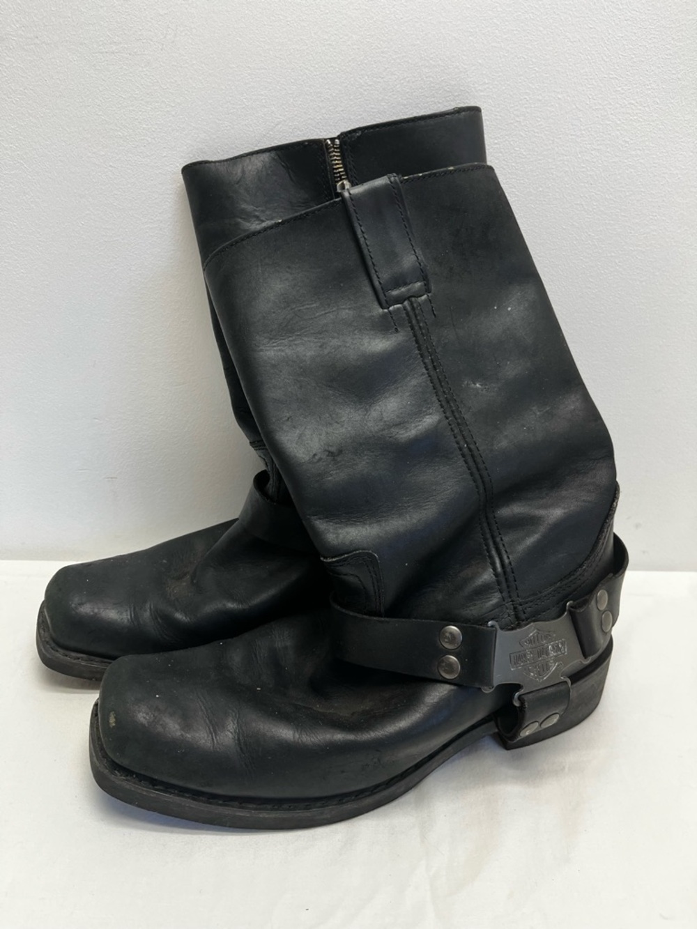 Harley-Davidson Black Men's Leather Harness Boots